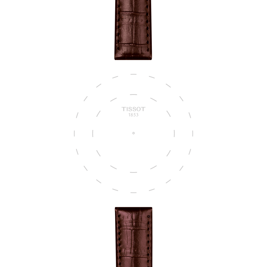 Tissot official brown leather strap lugs 15 mm T852043042