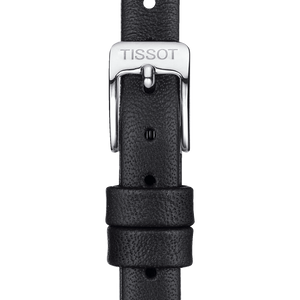 Tissot official black leather strap lugs 09 mm T852043159