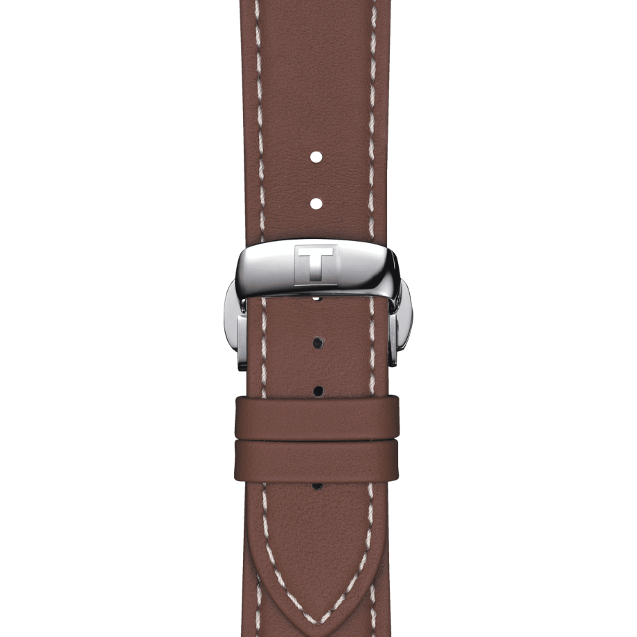 Tissot official brown leather strap lugs 21 mm T852044597