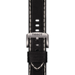 Tissot official black leather strap lugs 22 mm T852044982
