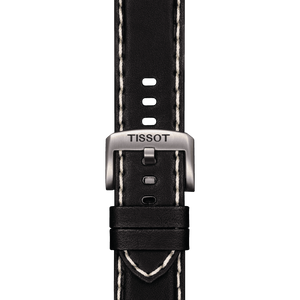 Tissot official black leather strap lugs 22 mm T852044982