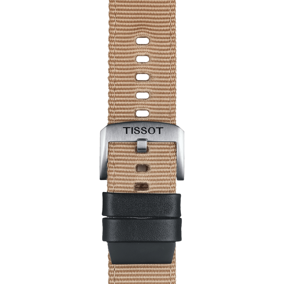 Tissot official beige fabric strap lugs 22 mm T852046752