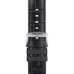 Tissot official black rubber and leather parts strap lugs 22 mm T852046761