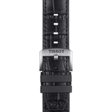Tissot official black rubber and leather parts strap lugs 22 mm T852046761