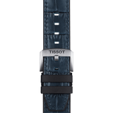 Tissot official blue rubber and leather parts strap lugs 22 mm T852046765