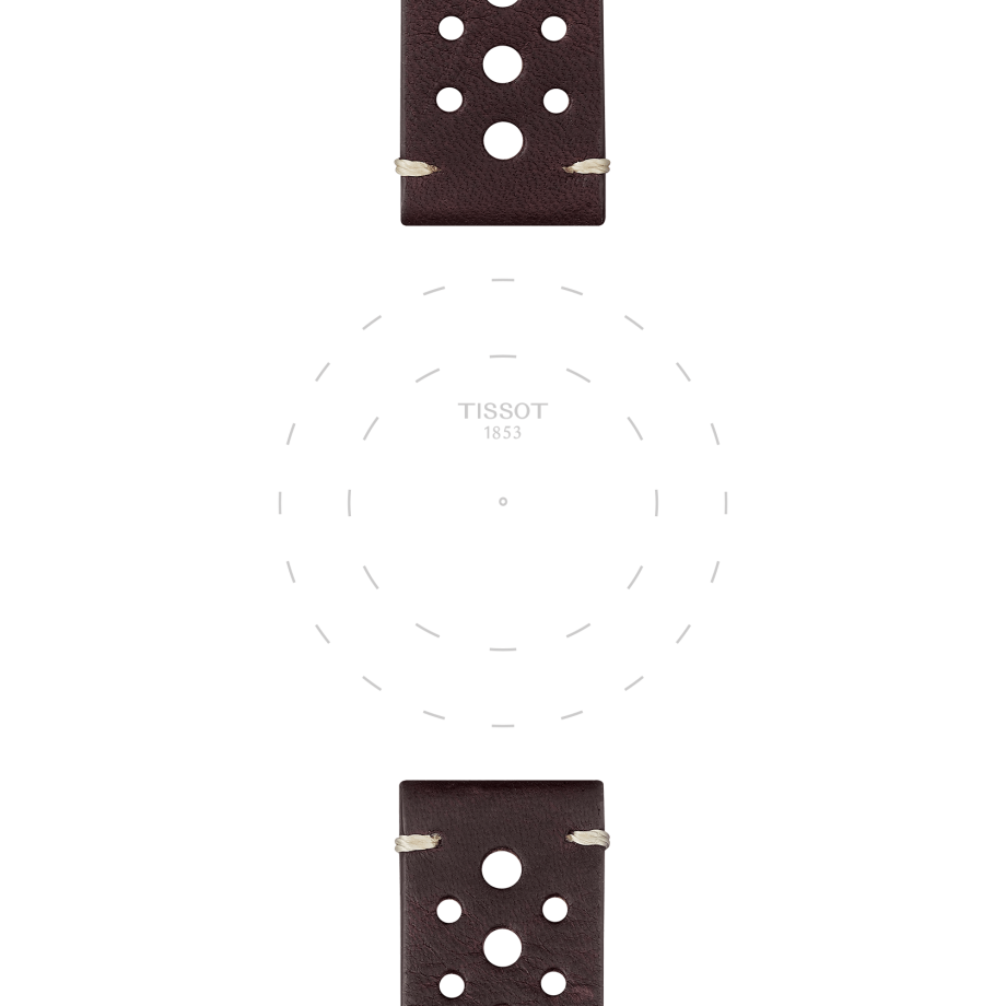 Tissot official brown leather strap lugs 22 mm T852046777