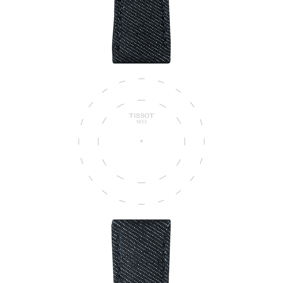 Tissot official blue textile strap lugs 22 mm T852046779