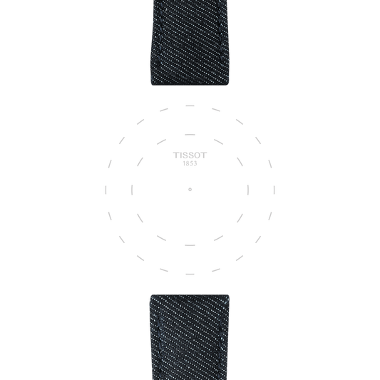 Tissot official blue textile strap lugs 22 mm T852046779