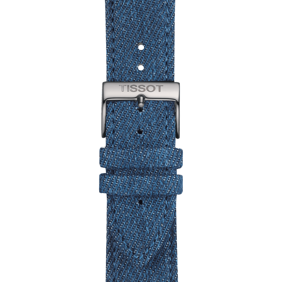 Tissot official blue textile strap lugs 22 mm T852046781