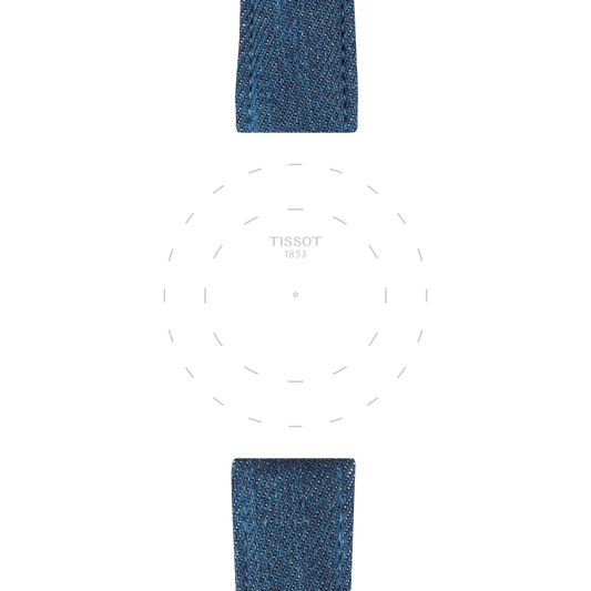 Tissot official blue textile strap lugs 22 mm T852046781