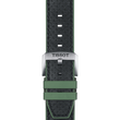 Tissot official green leather and rubber strap lugs 22 mm T852046787