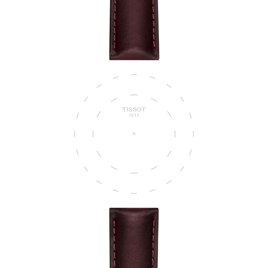 Tissot official brown leather strap lugs 20 mm T852046838