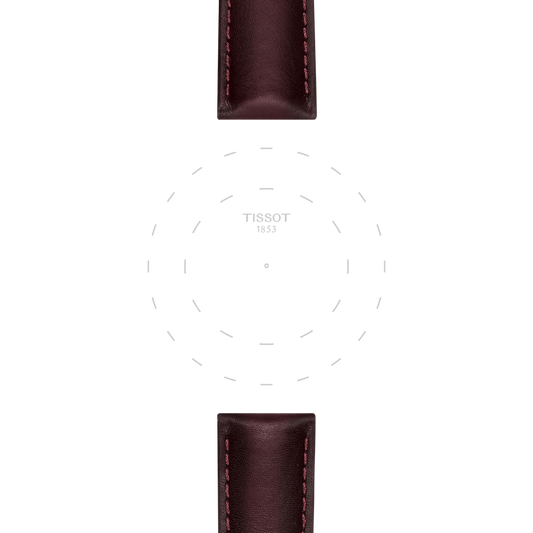 Tissot official brown leather strap lugs 20 mm T852046838
