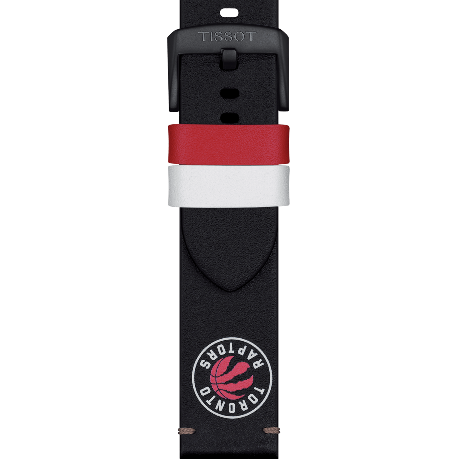 Tissot Official NBA leather strap Toronto Raptors 22mm T852047524