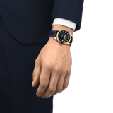 TISSOT GENTLEMAN POWERMATIC 80 SILICIUM SOLID 18K GOLD BEZEL T9274074604101