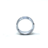 Tungsten Wedding Ring Band in White (8mm)