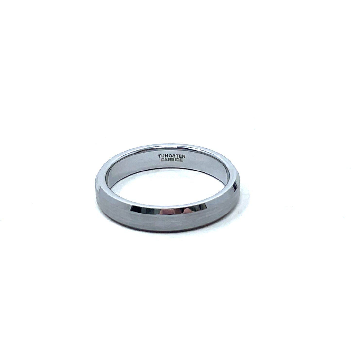 Tungsten Wedding Ring Band in White (4mm)