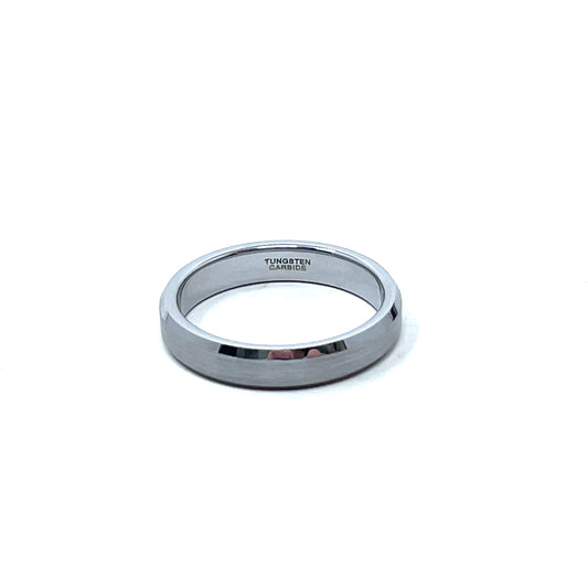 Tungsten Wedding Ring Band in White (4mm)