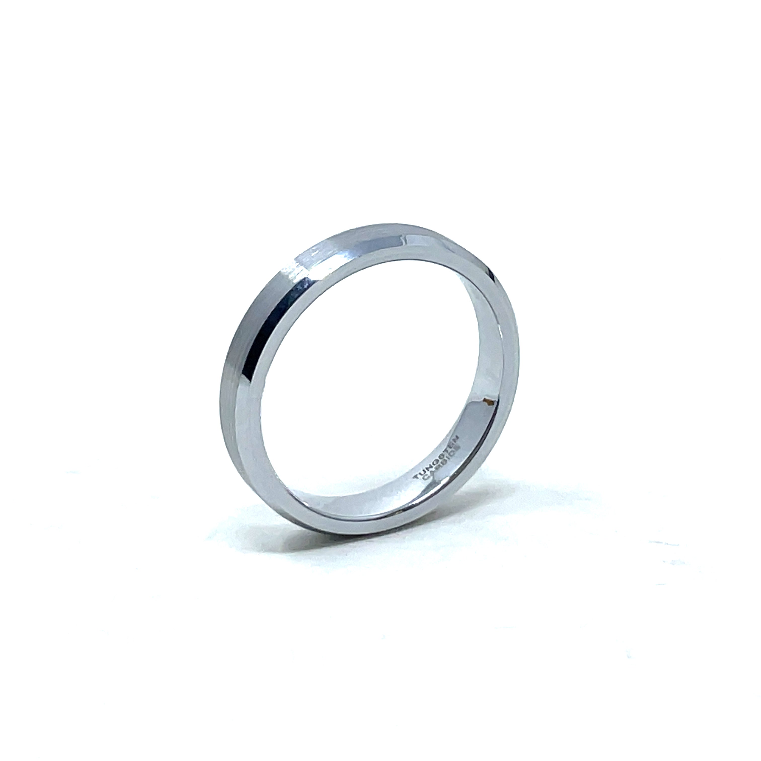 Tungsten Wedding Ring Band in White (4mm)