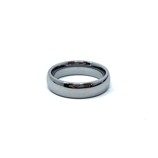 Tungsten Wedding Ring Band in White (6mm)