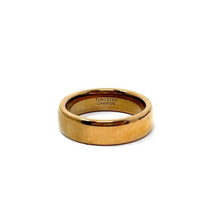Tungsten Wedding Ring Band in Yellow (6mm)