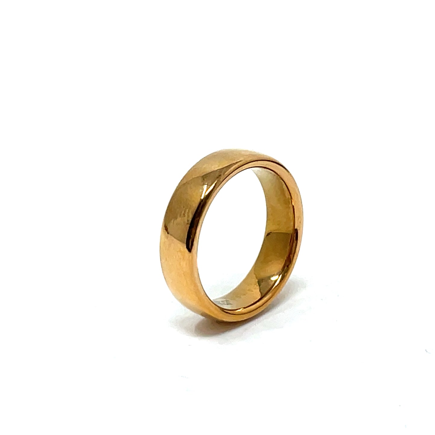 Tungsten Wedding Ring Band in Yellow (6mm)