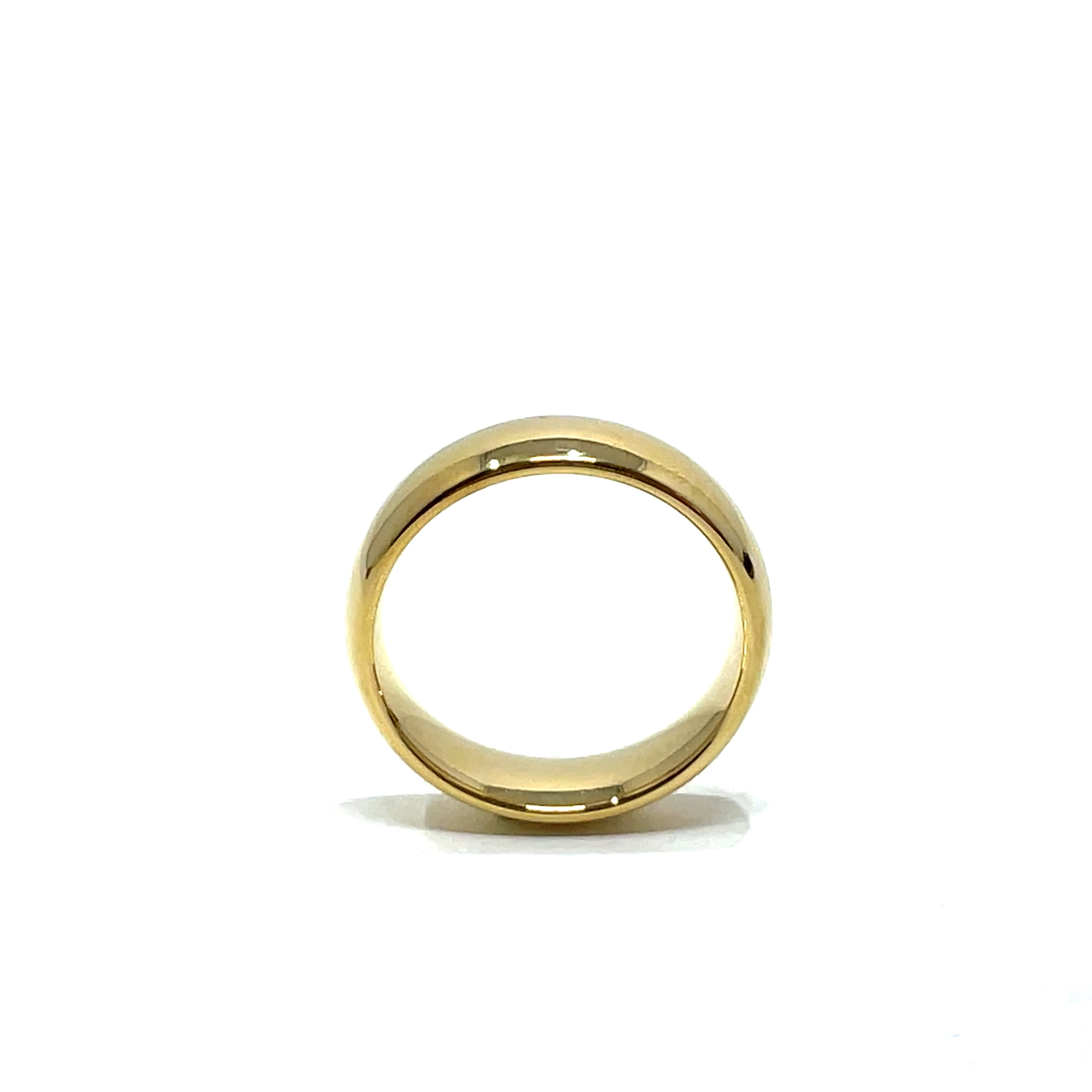 Tungsten Wedding Ring Band in Yellow (6mm)
