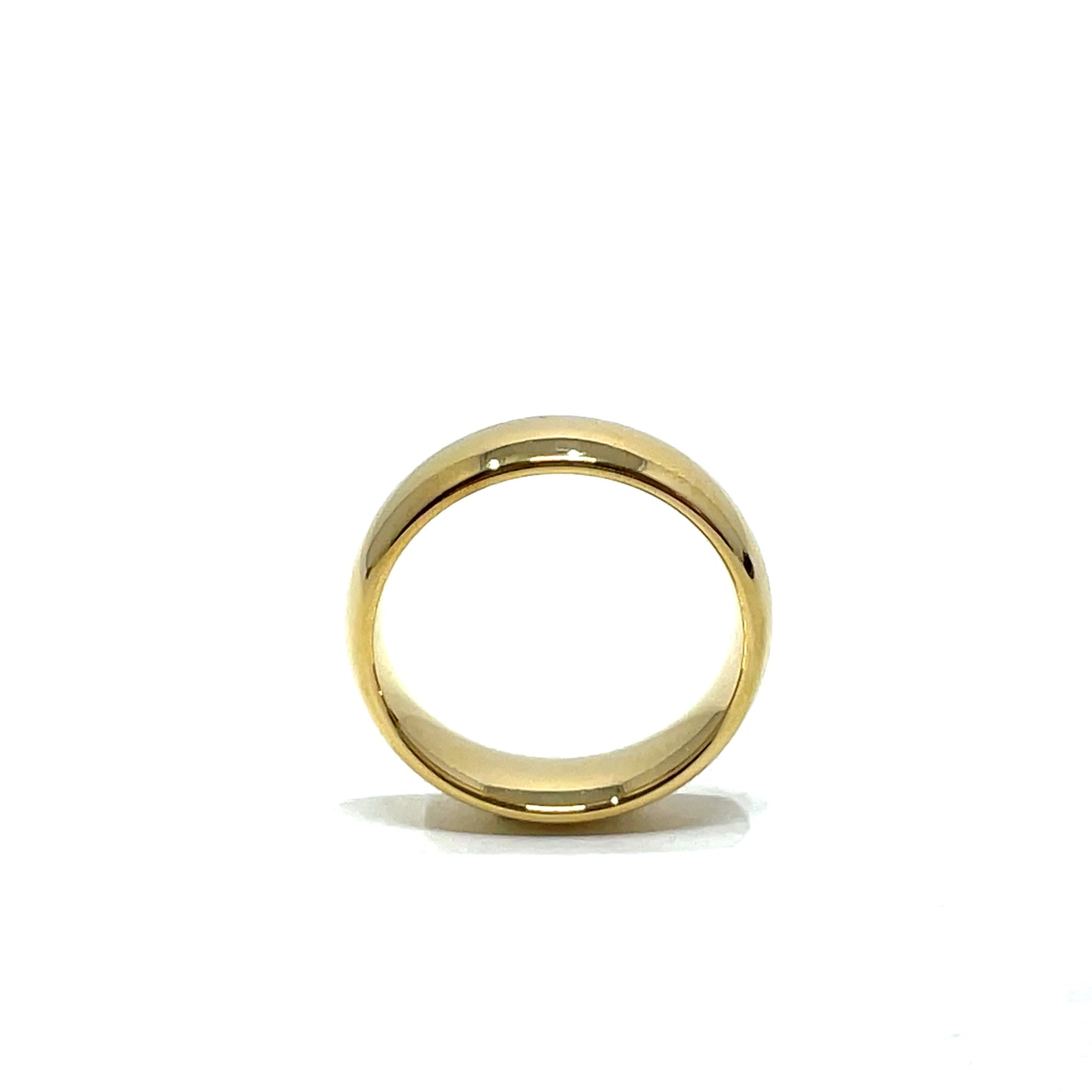 Tungsten Wedding Ring Band in Yellow (6mm)