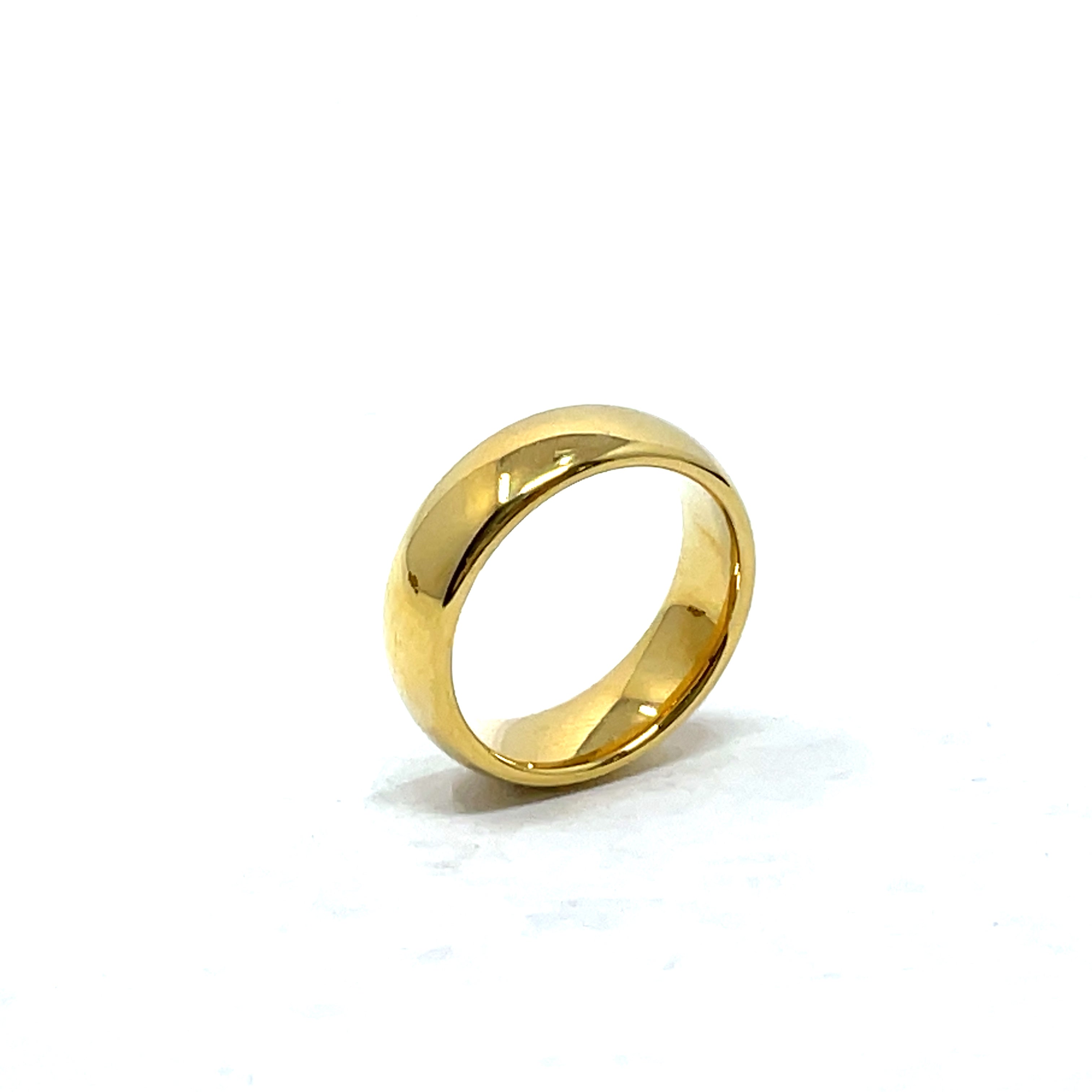 Tungsten Wedding Ring Band in Yellow (5mm)