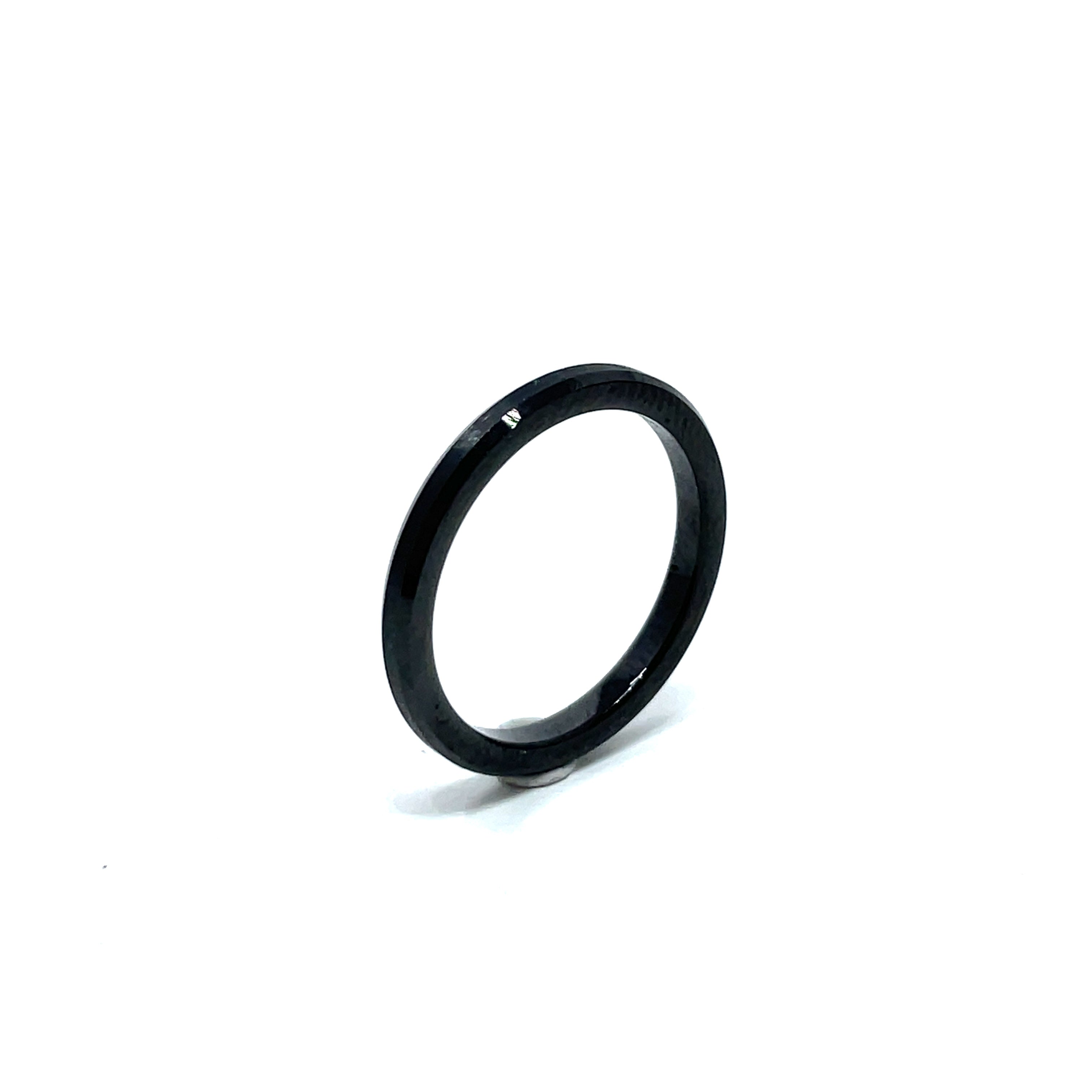 Tungsten Wedding Ring Band in Black (2mm)