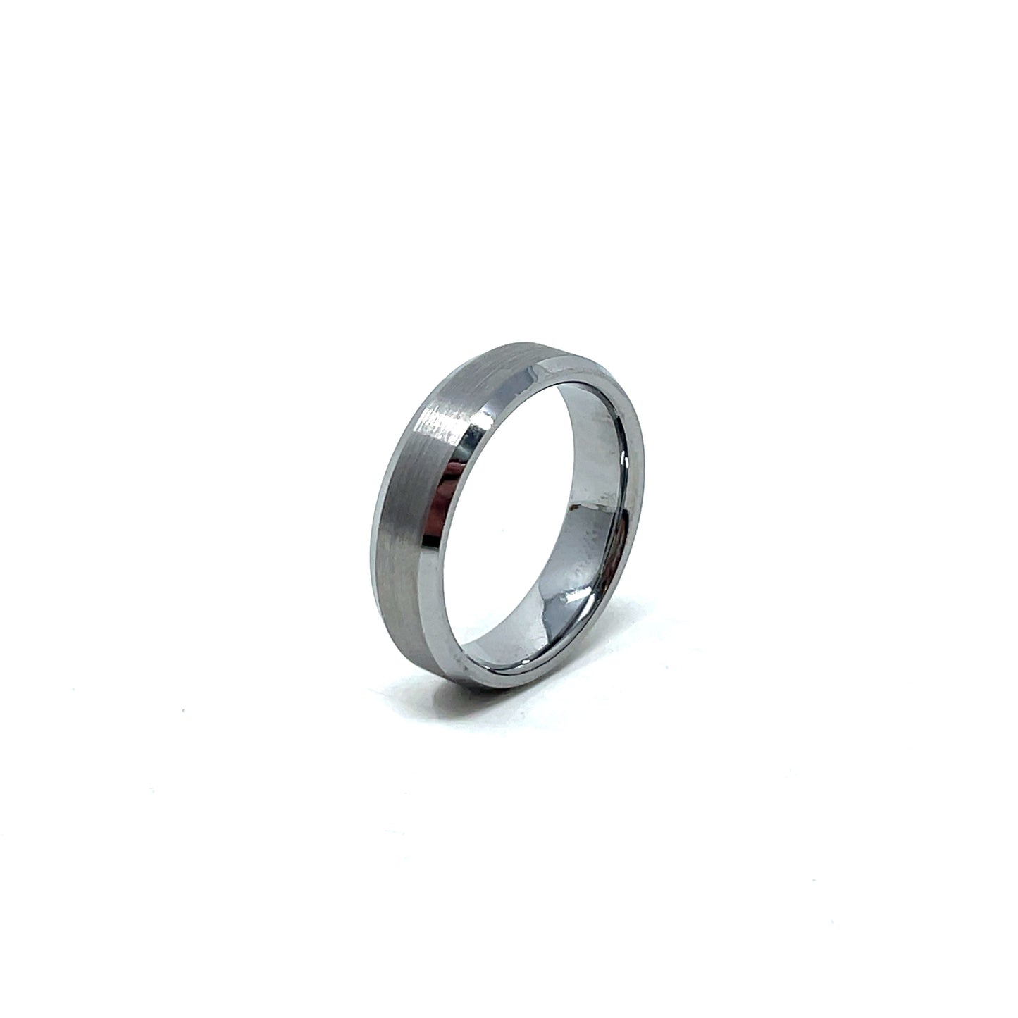 Tungsten Wedding Ring Band in White (6mm)