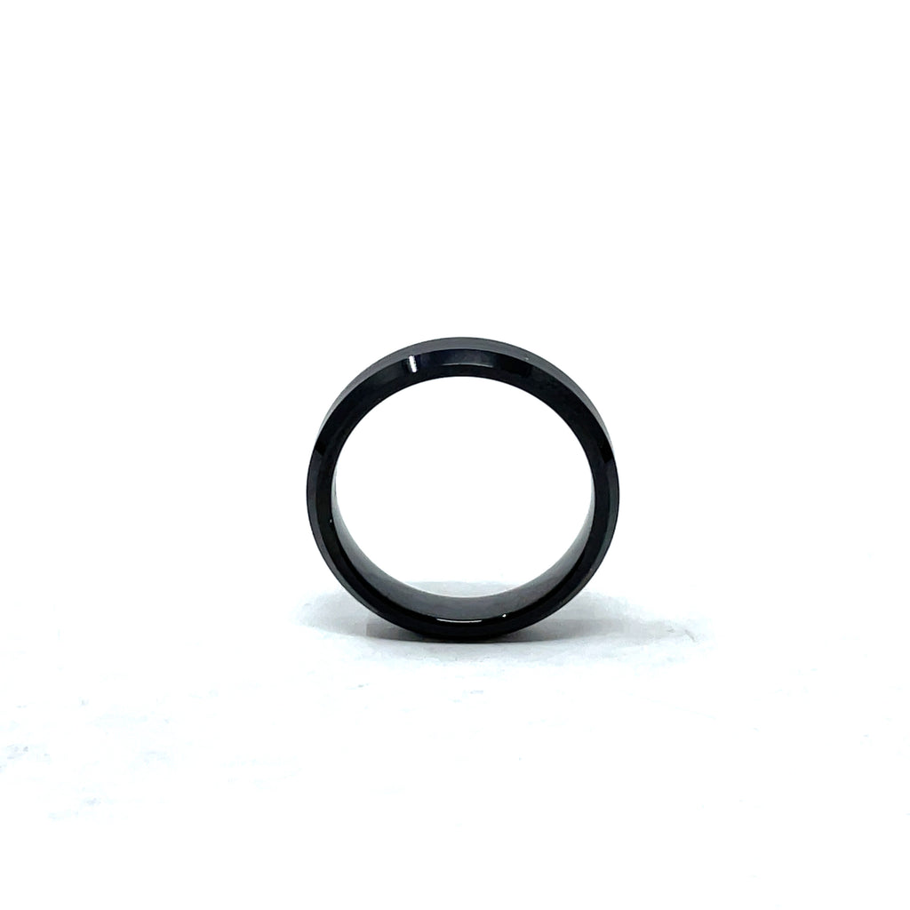 Tungsten Wedding Ring Band in Black (4mm)