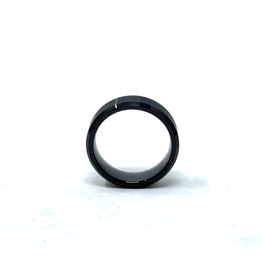 Tungsten Wedding Ring Band in Black (6mm)