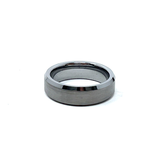 Tungsten Wedding Ring Band in White (6mm)