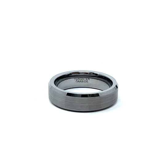 Tungsten Wedding Ring Band in White (6mm)