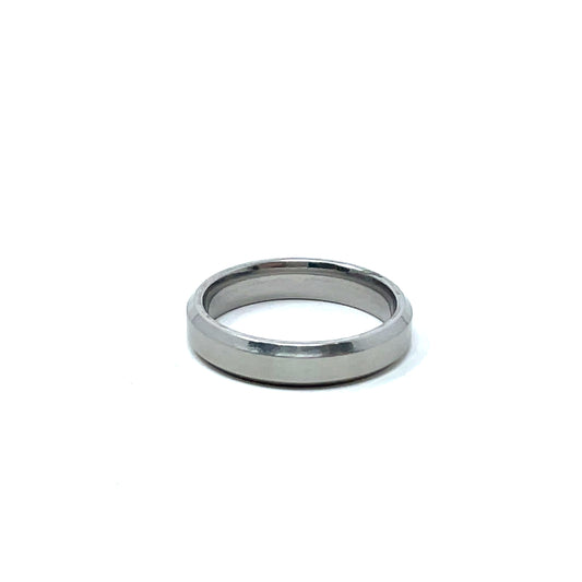 Tungsten Wedding Ring Band in White (4mm)