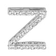DIAMOND BLOCK "Z" INITIAL IN 14KT
