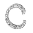 DIAMOND BLOCK "C" INITIAL IN 14KT