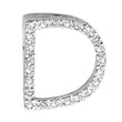DIAMOND BLOCK "D" INITIAL IN 14KT