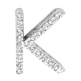 DIAMOND BLOCK "K" INITIAL IN 14KT