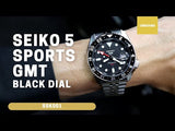 Seiko 5 Sports GMT black dial SKX SSK001 SSK001k1