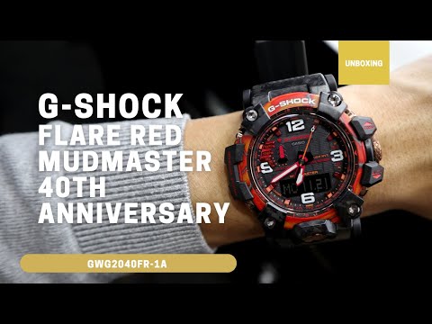 G-SHOCK GWG2040FR-1A 40TH ANNIVERSARY FLARE RED MUDMASTER