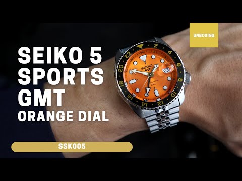Seiko 5 Sports GMT orange dial SKX SSK005 SSK005k1