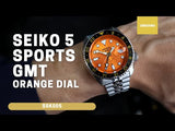 Seiko 5 Sports GMT orange dial SKX SSK005 SSK005k1