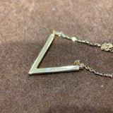 V-Design Diamond Necklace in 18k Rose Gold