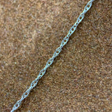 Trillion Cut Peridot Gemstone Necklace in 10k White Gold