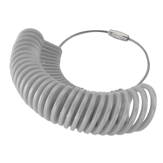 Measure Finger Sizer Ring Gauge All Sizes A-Z+6 Plastic 27 Piece Stamped BK